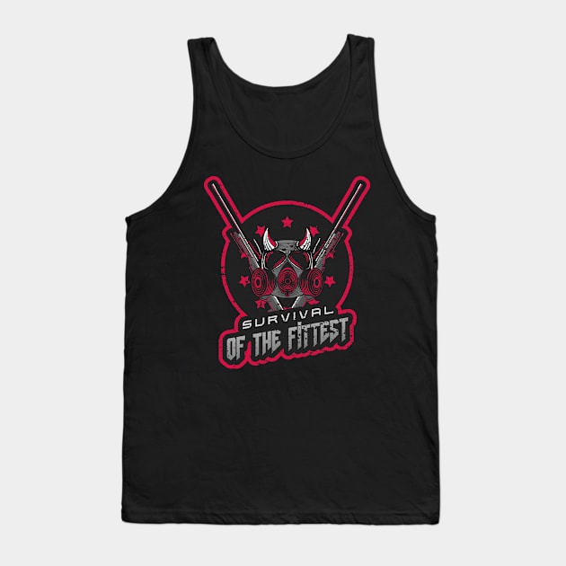 SURVIVAL OF THE FITTEST Tank Top by WiredMind